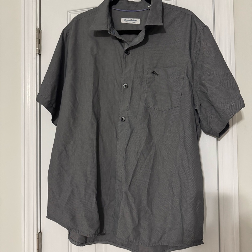 Tommy Bahama Charcoal Button Down Shirt